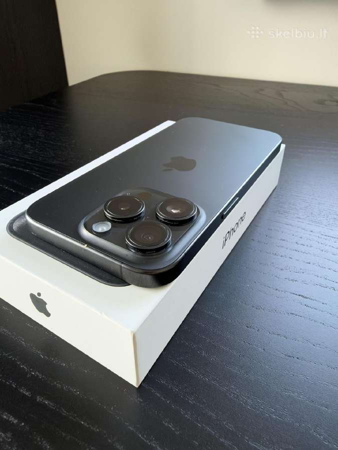 iPhone 15 pro 128 GB, Black titanium - nuotraukos Nr. 6