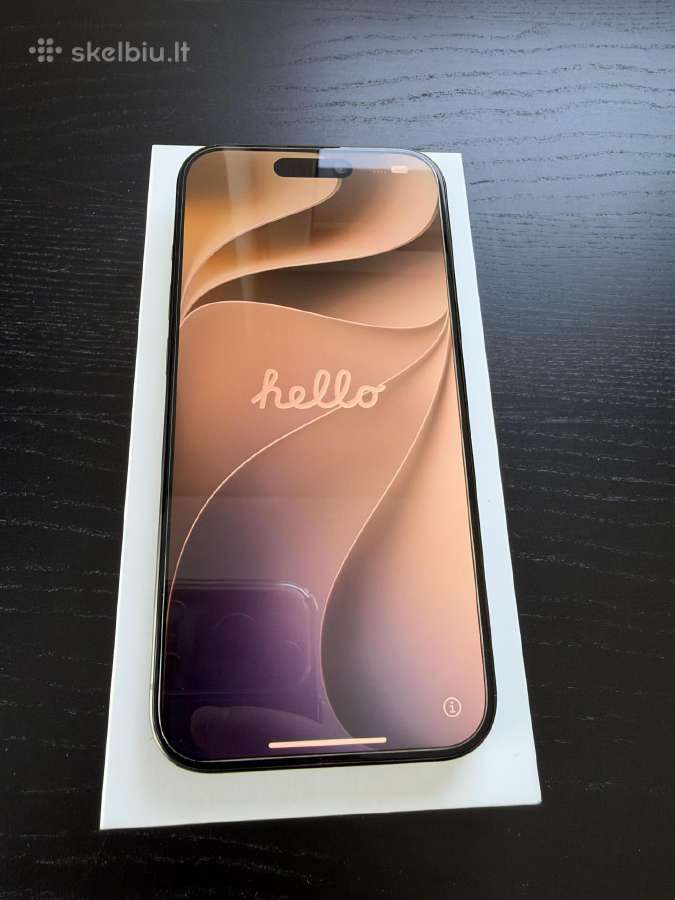 iPhone 15 pro 128 GB, Black titanium - nuotraukos Nr. 2