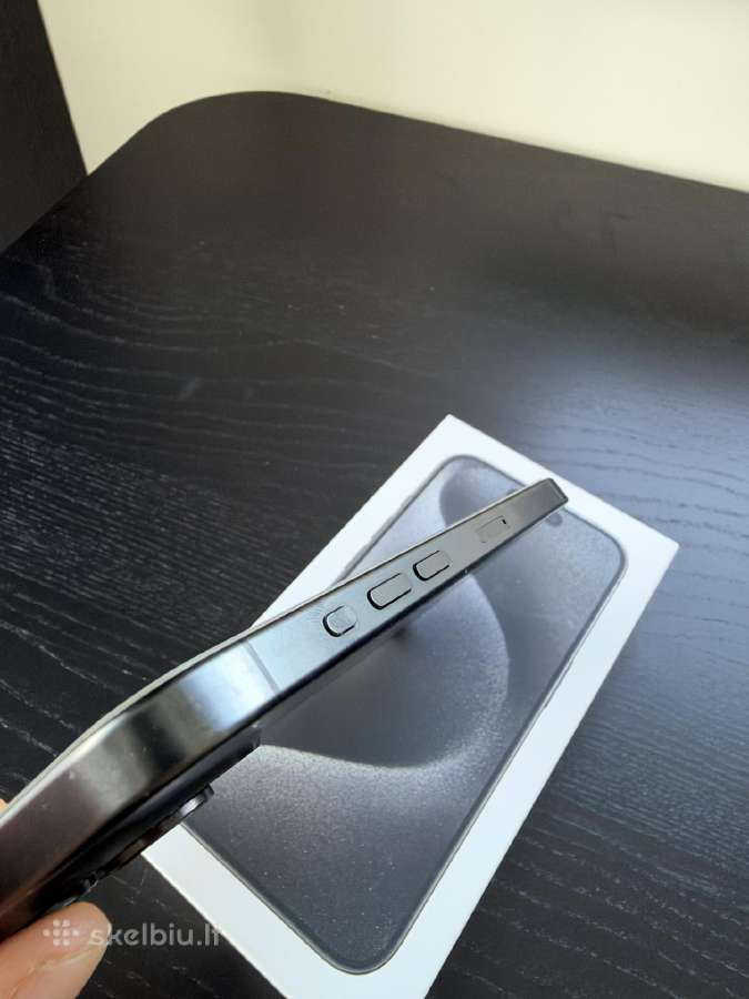 iPhone 15 pro 128 GB, Black titanium - nuotraukos Nr. 9