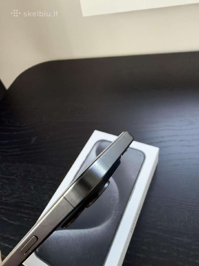 iPhone 15 pro 128 GB, Black titanium - nuotraukos Nr. 12