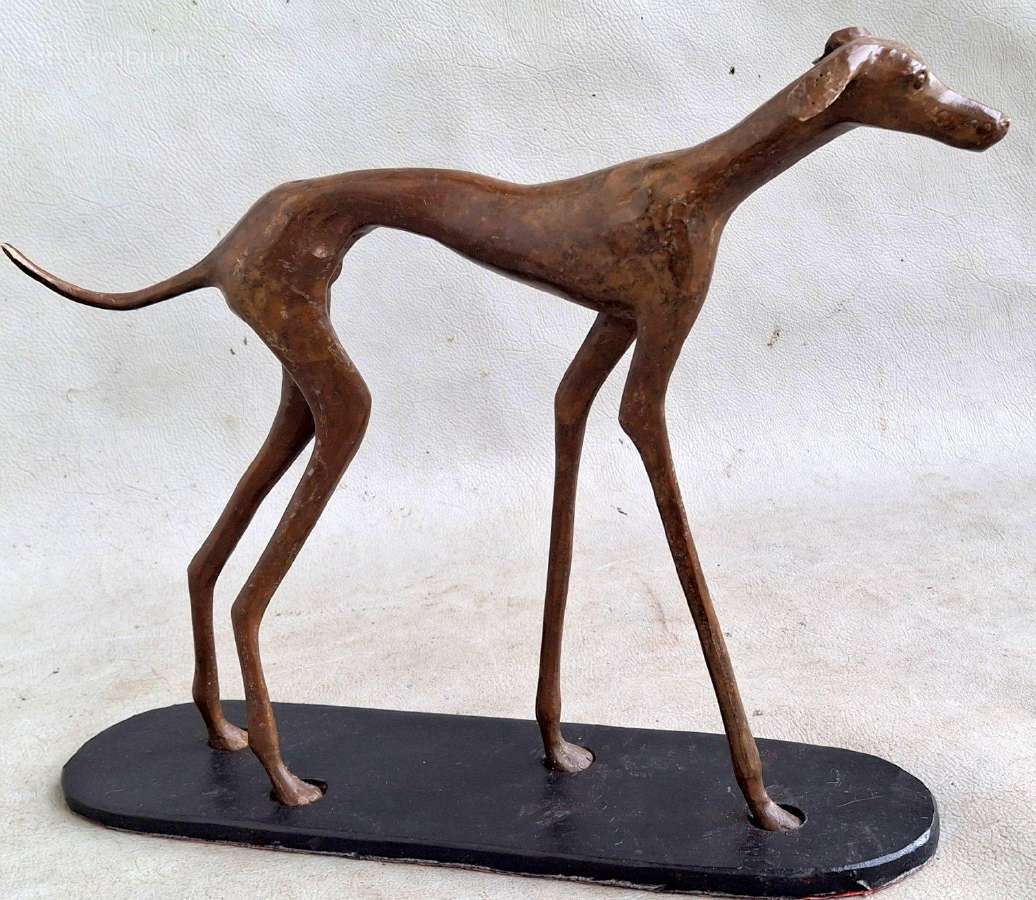 Bronzinės figūros 2vnt. Šuns kurto -28cm - nuotraukos Nr. 14