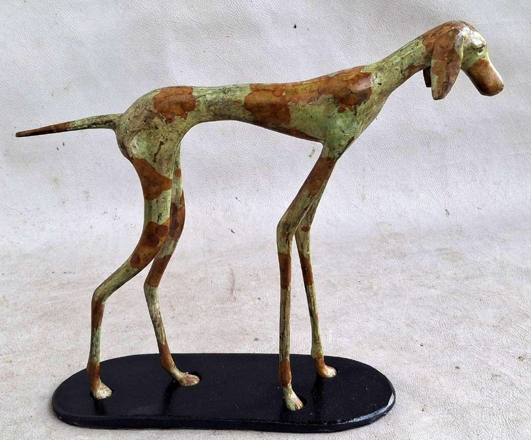 Bronzinės figūros 2vnt. Šuns kurto -28cm - nuotraukos Nr. 18