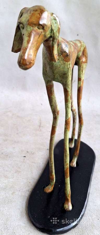 Bronzinės figūros 2vnt. Šuns kurto -28cm - nuotraukos Nr. 20