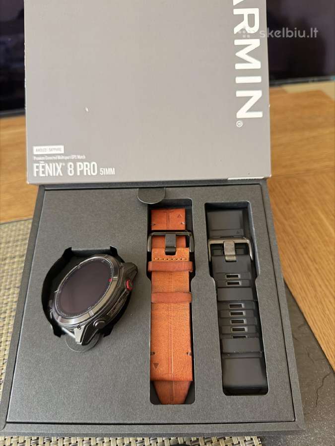Garmin Fenix 8 Pro 51mm Amoled Sapphire Titanium - nuotraukos Nr. 7