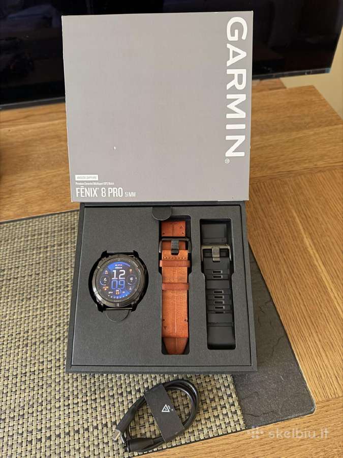 Garmin Fenix 8 Pro 51mm Amoled Sapphire Titanium - nuotraukos Nr. 2