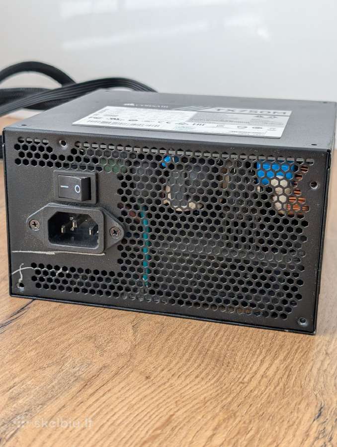 Corsair Tx750m pusiau modulinis maitinimo blokas - nuotraukos Nr. 3
