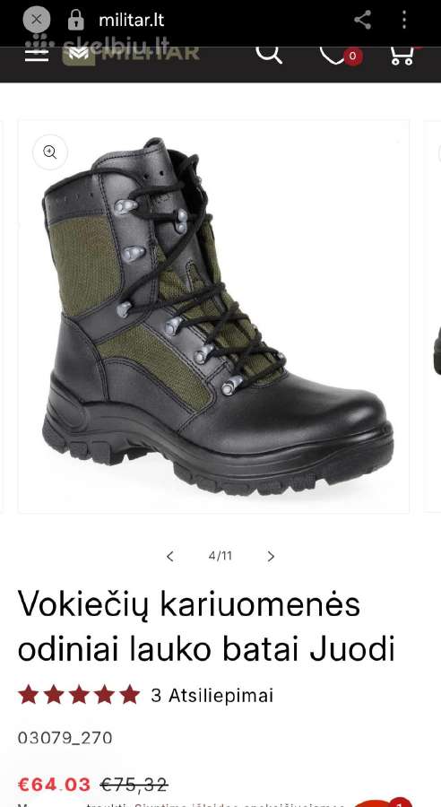 Kariniai batai - nuotraukos Nr. 2