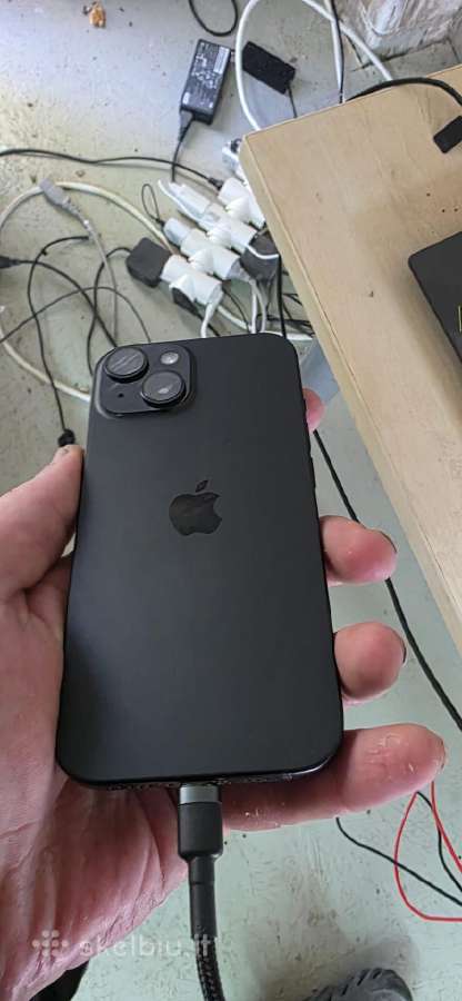 Idealios būkles iPhone 15 Black 128gb - nuotraukos Nr. 4