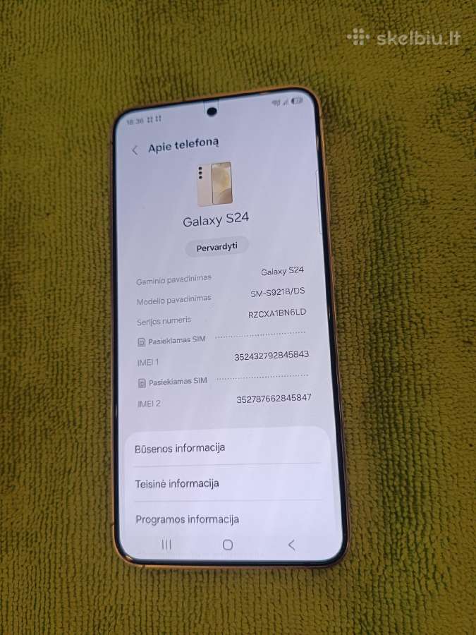 Samsung Galaxy S24 5G - nuotraukos Nr. 2