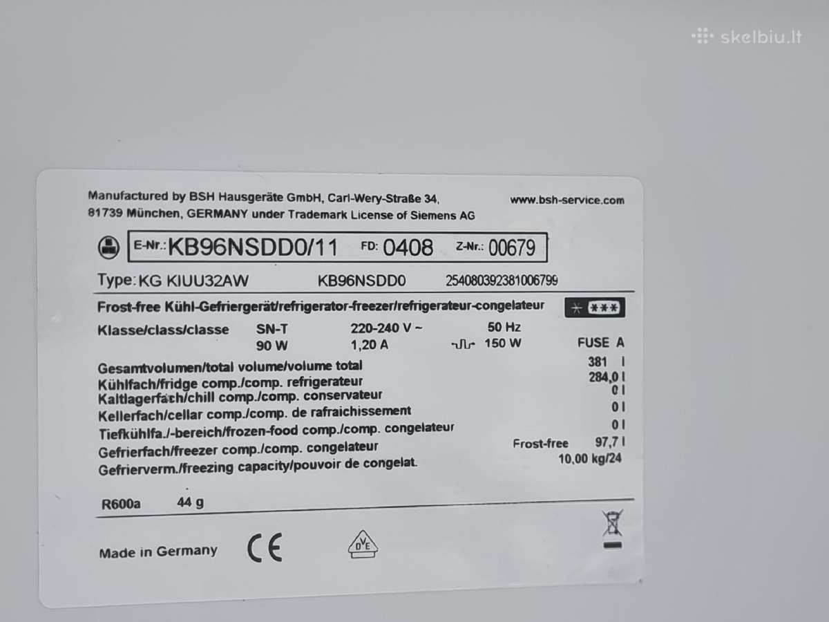 Naujas įmint, Siemens Kb96nsdd0, 70cm pločio+ gara - nuotraukos Nr. 36