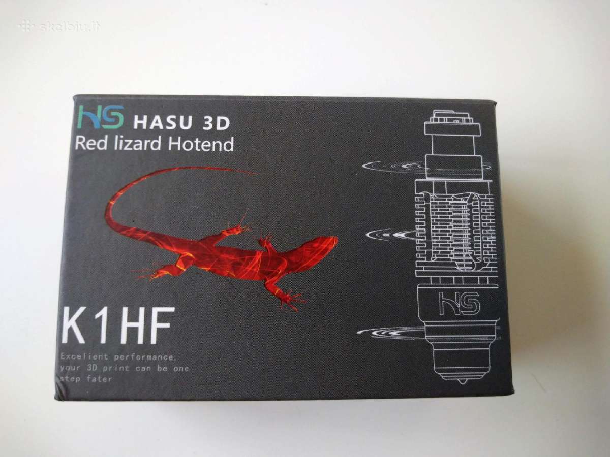 3D printerio hotendas Dragon V6 Hf Red Lizard K1hf - nuotraukos Nr. 2