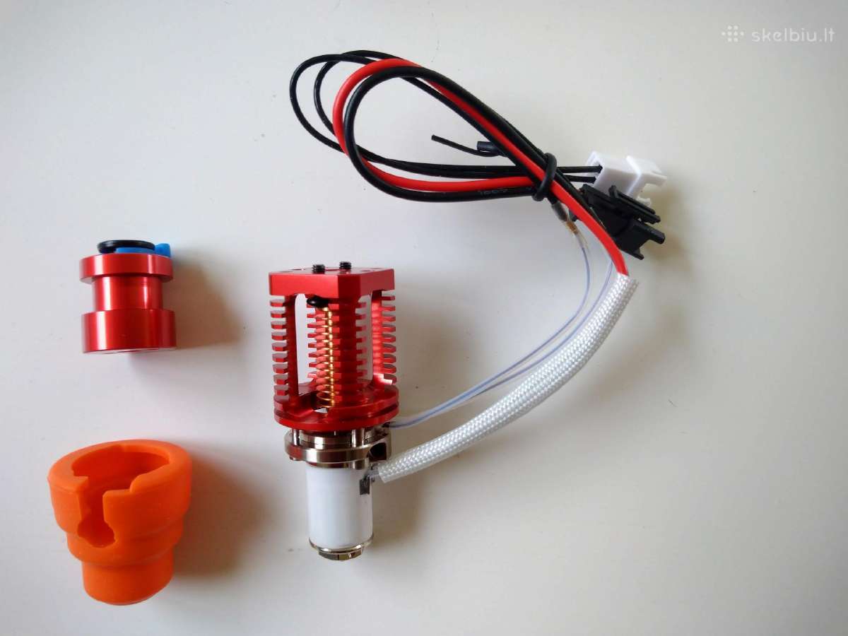3D printerio hotendas Dragon V6 Hf Red Lizard K1hf - nuotraukos Nr. 3