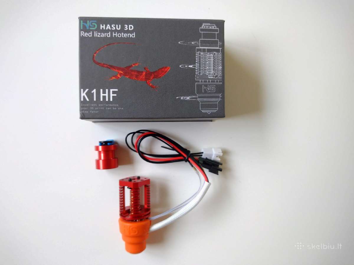 3D printerio hotendas Dragon V6 Hf Red Lizard K1hf - nuotraukos Nr. 4