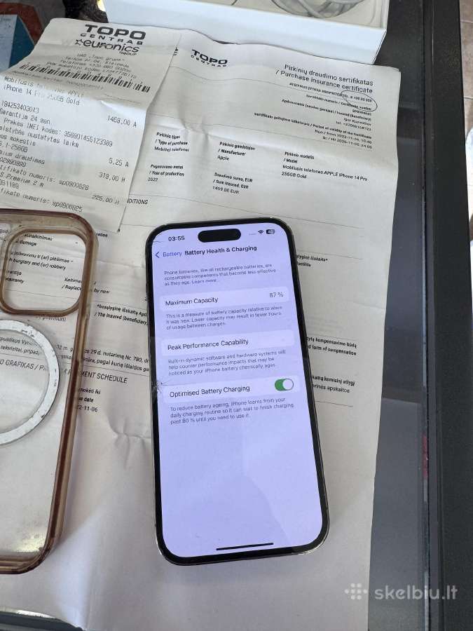 Apple iPhone 14 Pro 256gb pilnai veikiantis tik305 - nuotraukos Nr. 3
