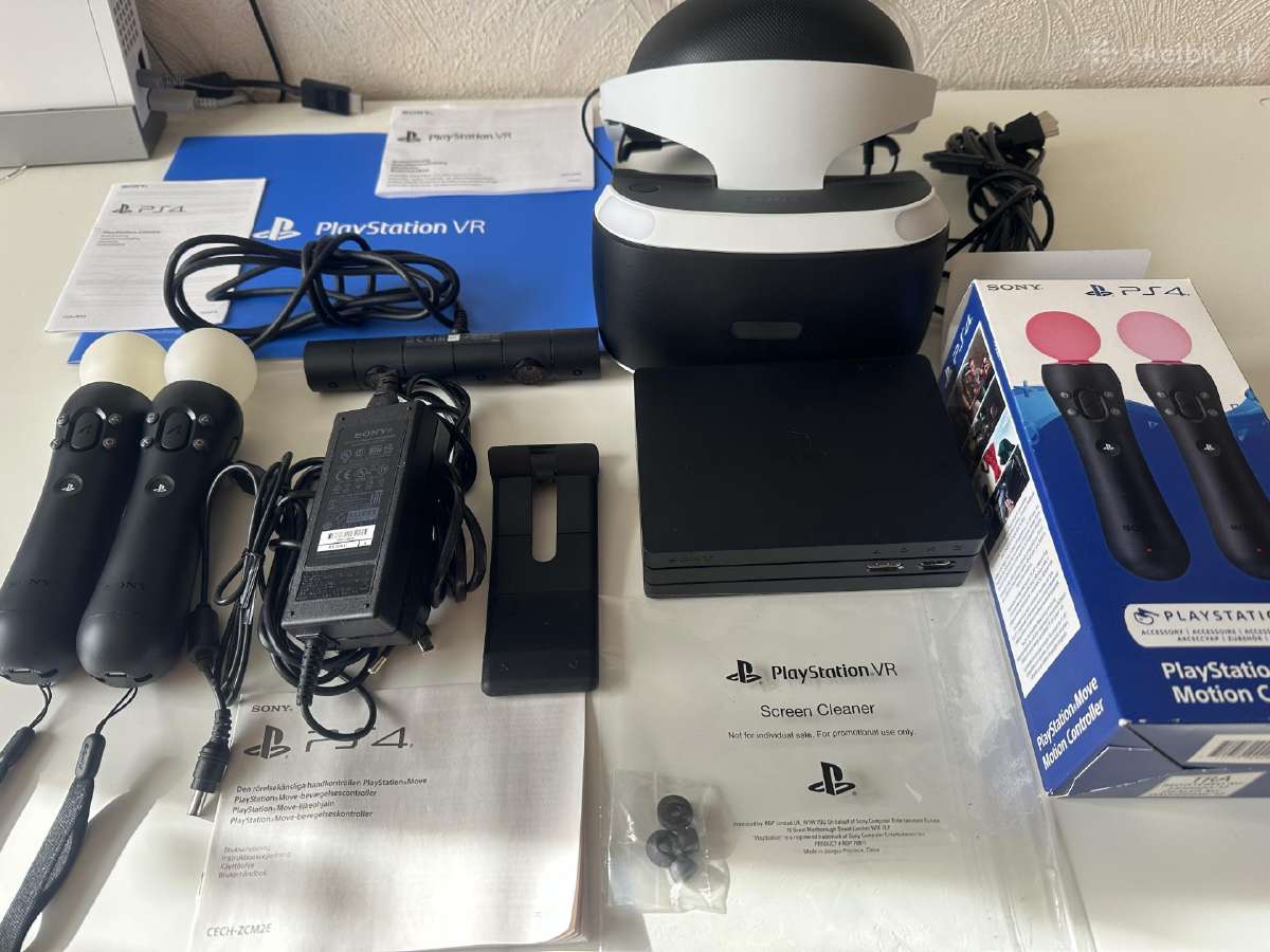 Ps 4 Virtualios Realybes Akiniai Komplektas Nauji - nuotraukos Nr. 3