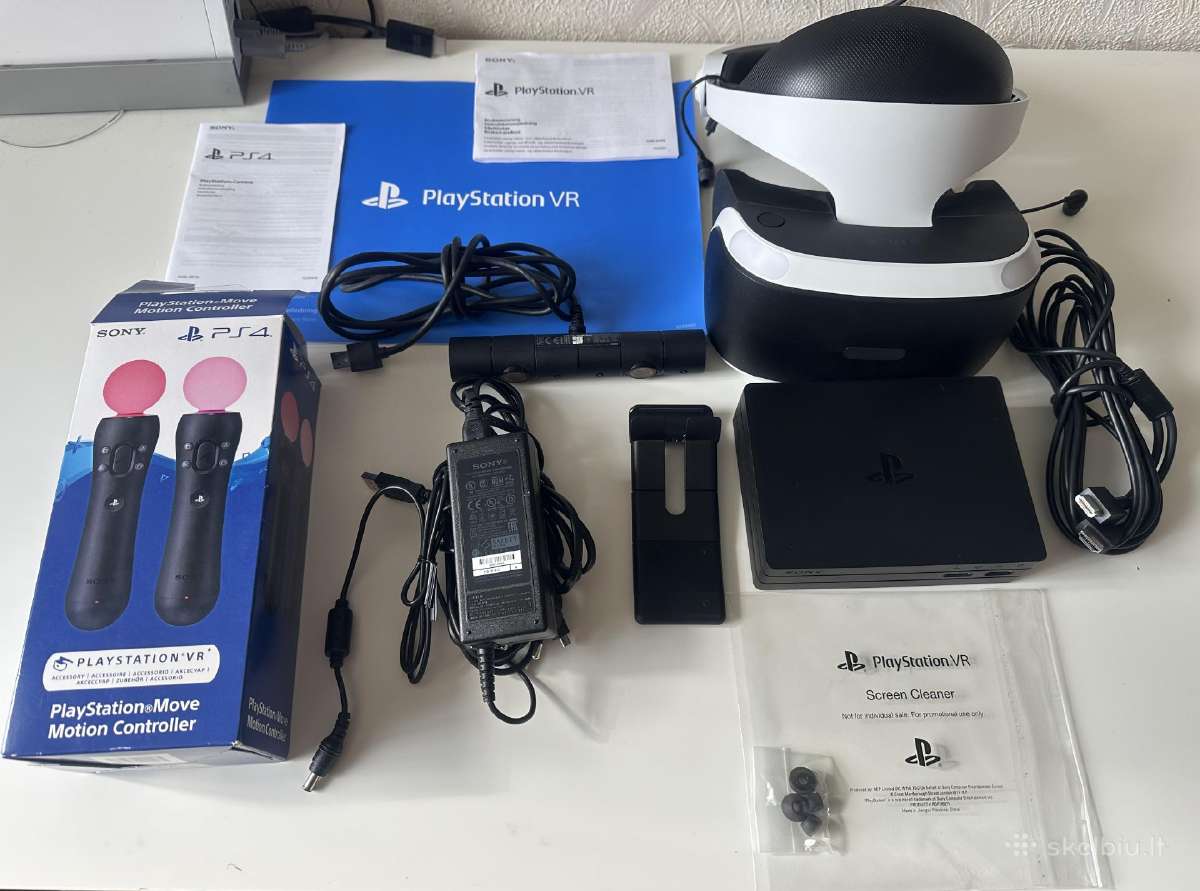 Ps 4 Virtualios Realybes Akiniai Komplektas Nauji - nuotraukos Nr. 5