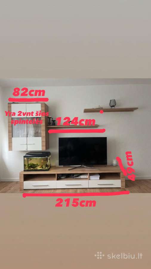 TV staliukas, sekcija svetainės komplektas - nuotraukos Nr. 7