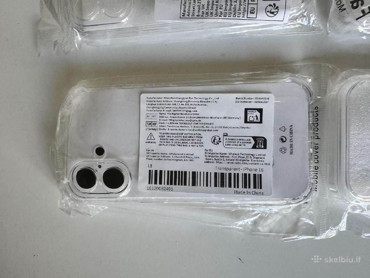 iPhone 17/18 Pro ir Pro Max clear case magsafe - nuotraukos Nr. 4