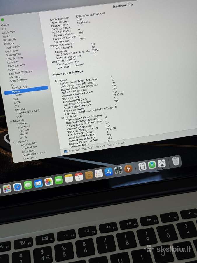 MacBook Pro 15" (Mid 2015) i7 / 16gb / 500gb SSD - nuotraukos Nr. 14