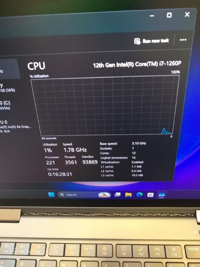 X1 Yoga gen7, i7-1260p/16/500 - nuotraukos Nr. 3