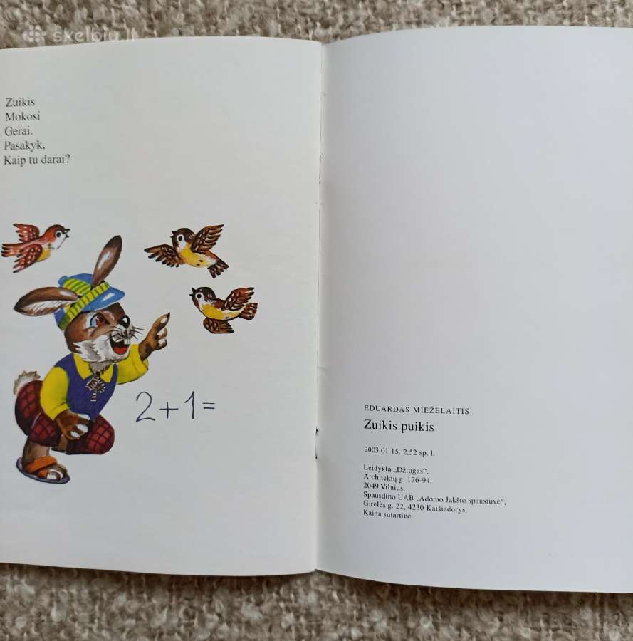 E. Mieželaitis ,Zuikis Puikis" - Nauja knyga - nuotraukos Nr. 7