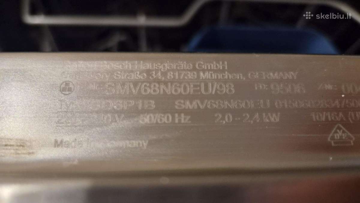 Indaplove Bosch Smv68n60eu - nuotraukos Nr. 4