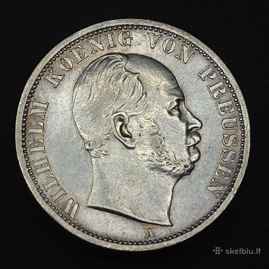 Sidabrinė moneta 1 Taleris 1871 A Siegestaler - nuotraukos Nr. 2