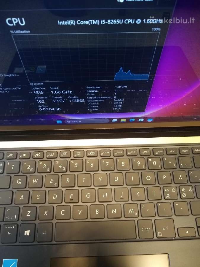 Zenbook Ux480 8265/500/gtx 1050 - nuotraukos Nr. 7