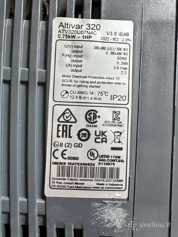Dažnio keitikliai 0.75 - 1.5 kw - nuotraukos Nr. 6