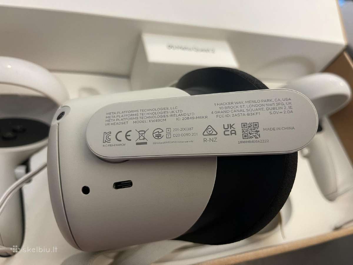 Vr Oculus Meta Quest 2 128gb su garantija - nuotraukos Nr. 2