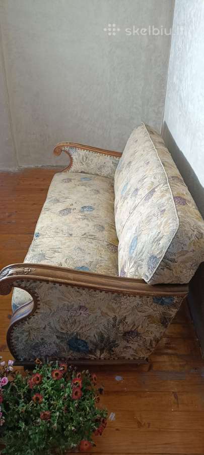 Antikvarine ažuoline sofa - nuotraukos Nr. 2