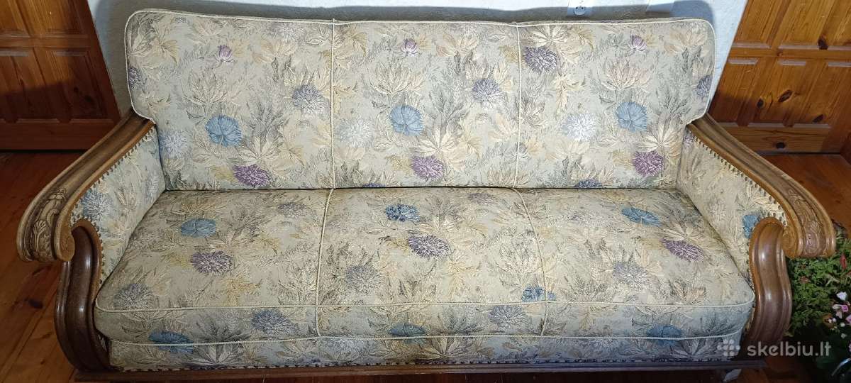 Antikvarine ažuoline sofa - nuotraukos Nr. 5