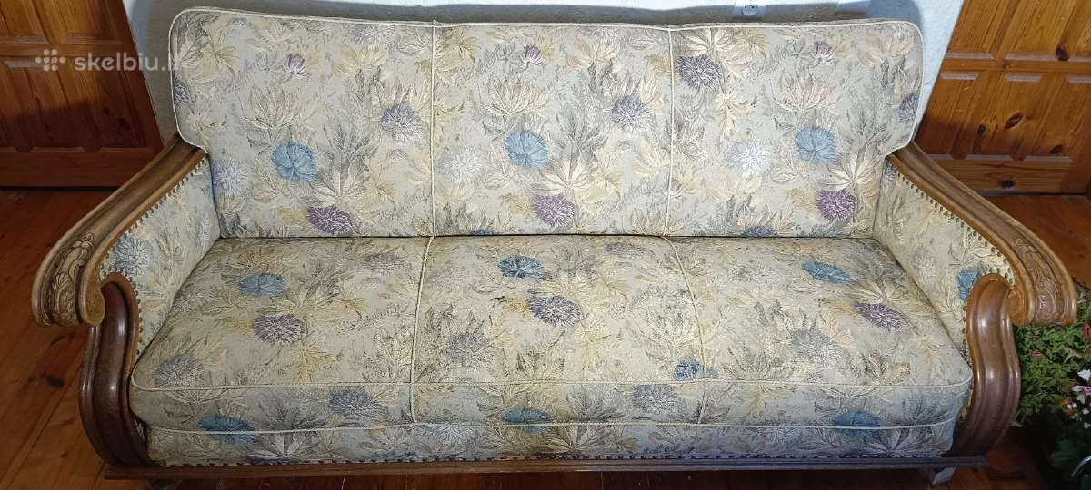 Antikvarine ažuoline sofa - nuotraukos Nr. 6