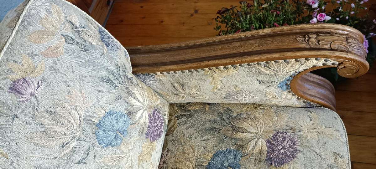 Antikvarine ažuoline sofa - nuotraukos Nr. 7