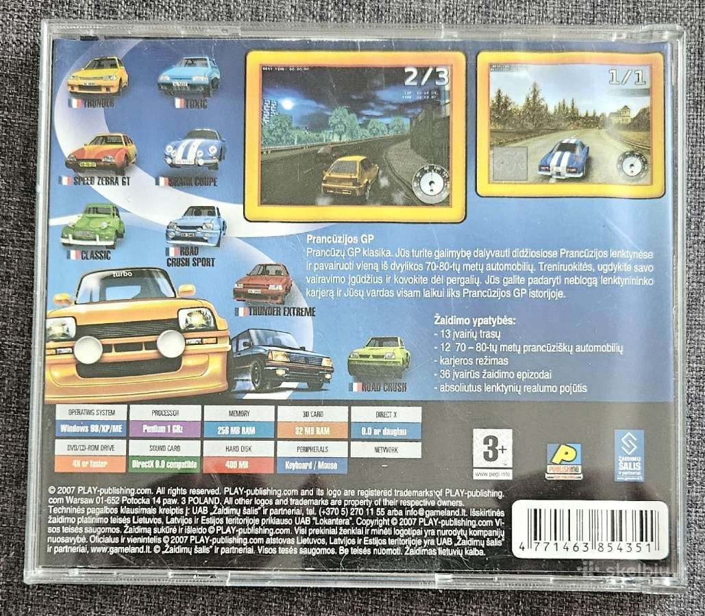 Kompiuterinis žaidimas ''racing-prancūzijos Gp''CD - nuotraukos Nr. 3