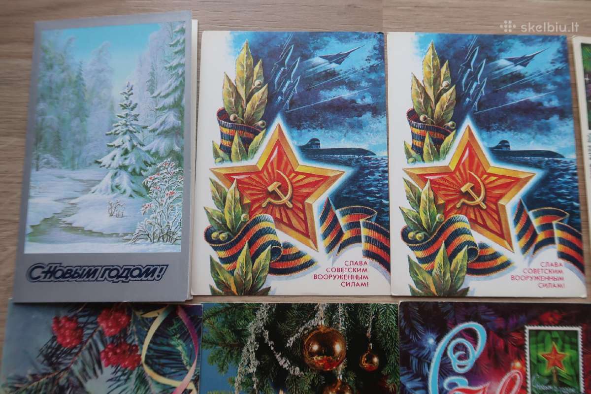Vintage postcards, New Year, senos atvirutės, 14vn - nuotraukos Nr. 2