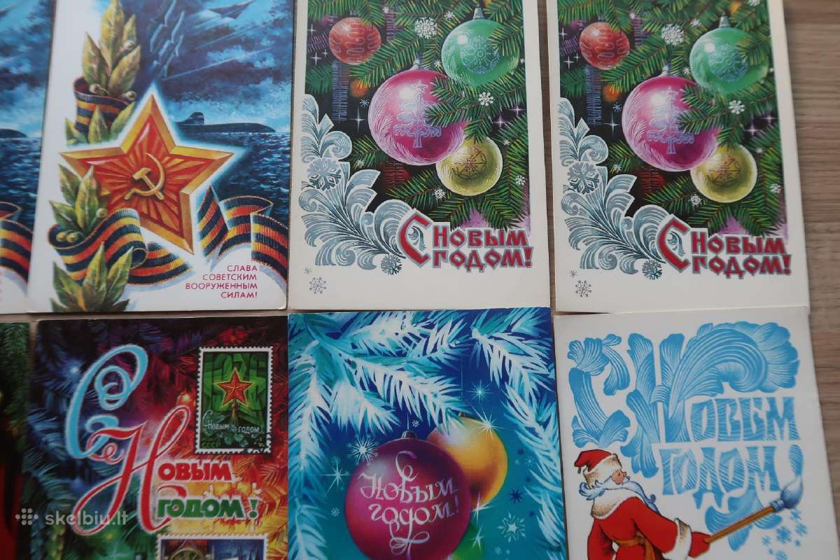 Vintage postcards, New Year, senos atvirutės, 14vn - nuotraukos Nr. 3
