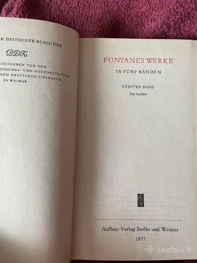Vintažinis 5 tomų Fontane rinkinukas - nuotraukos Nr. 7