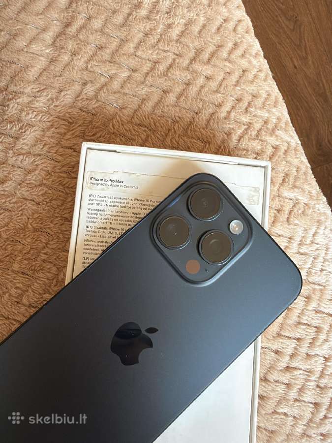 iPhone 15 pro max 256gb deep blue - nuotraukos Nr. 3