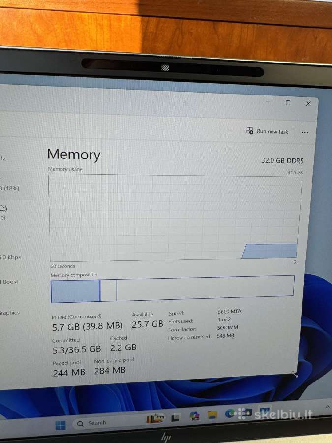Hp Elitebook 840 G11, Ultra 7, 32gb RAM, 512gb SSD - nuotraukos Nr. 7