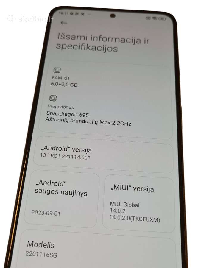 Xiaomi Redmi Note 11 Pro 5G + 3 mėn. garantija - nuotraukos Nr. 4