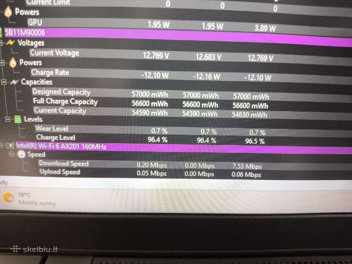 Thinkpad 15.6 i5-1335u 16gb 256gb 1% Metai garanti - nuotraukos Nr. 6