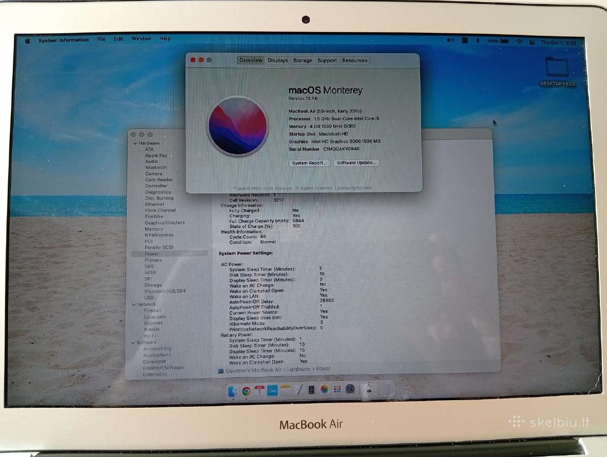 MacBook Air Early 2015 - nuotraukos Nr. 3