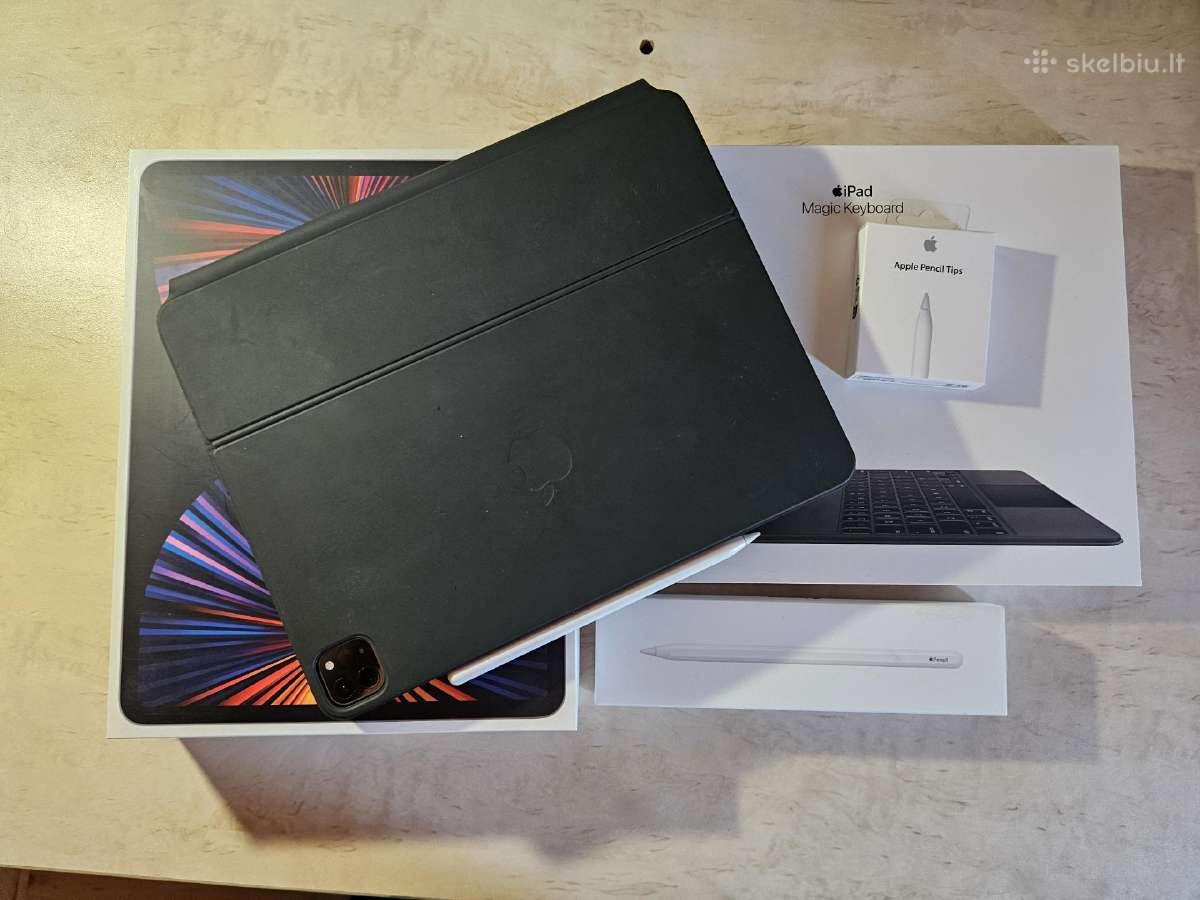 iPad pro M1 12.9' su Magic keyboard, Apple pencil - nuotraukos Nr. 7