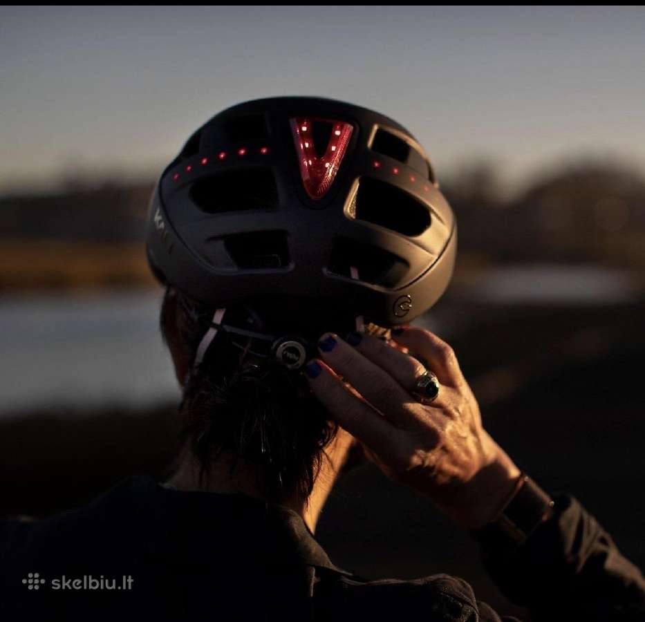 Dviratininko šalmas dhb Swift su LED, M ir L - nuotraukos Nr. 2
