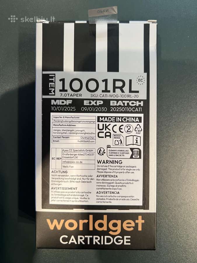 Worldget 1001rl tatuiruočių adatų kartridžai - nuotraukos Nr. 2