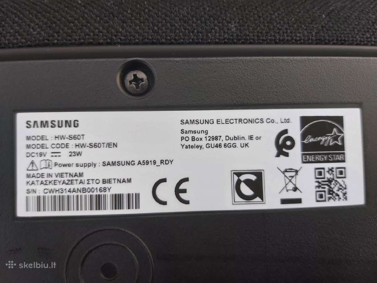 Samsung sounbar Hw-s60t - nuotraukos Nr. 4