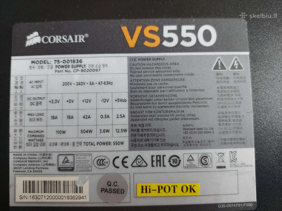 I5 12400f, H610m, 16gb, Rtx 3060ti, 256gb SSD, 1tb - nuotraukos Nr. 12
