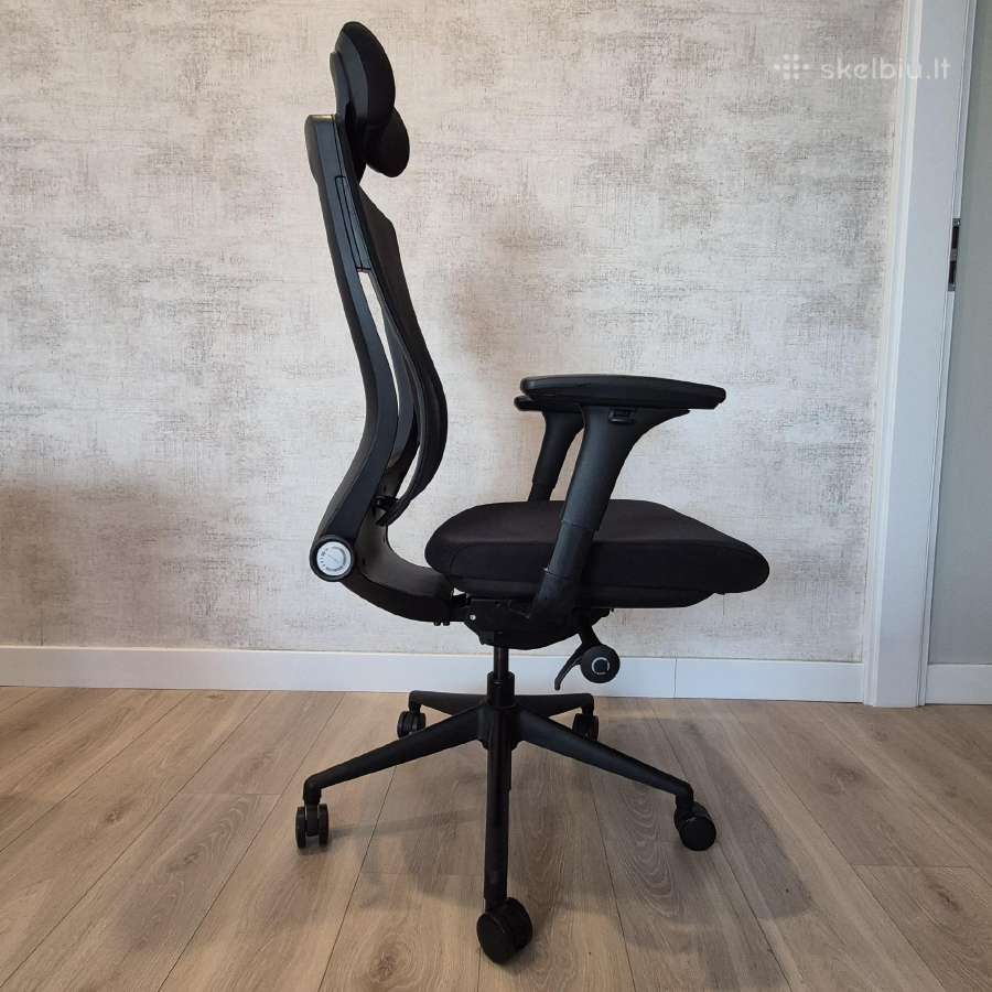 Ergonominė juoda kėdė Trium Hru – su garantija - nuotraukos Nr. 5