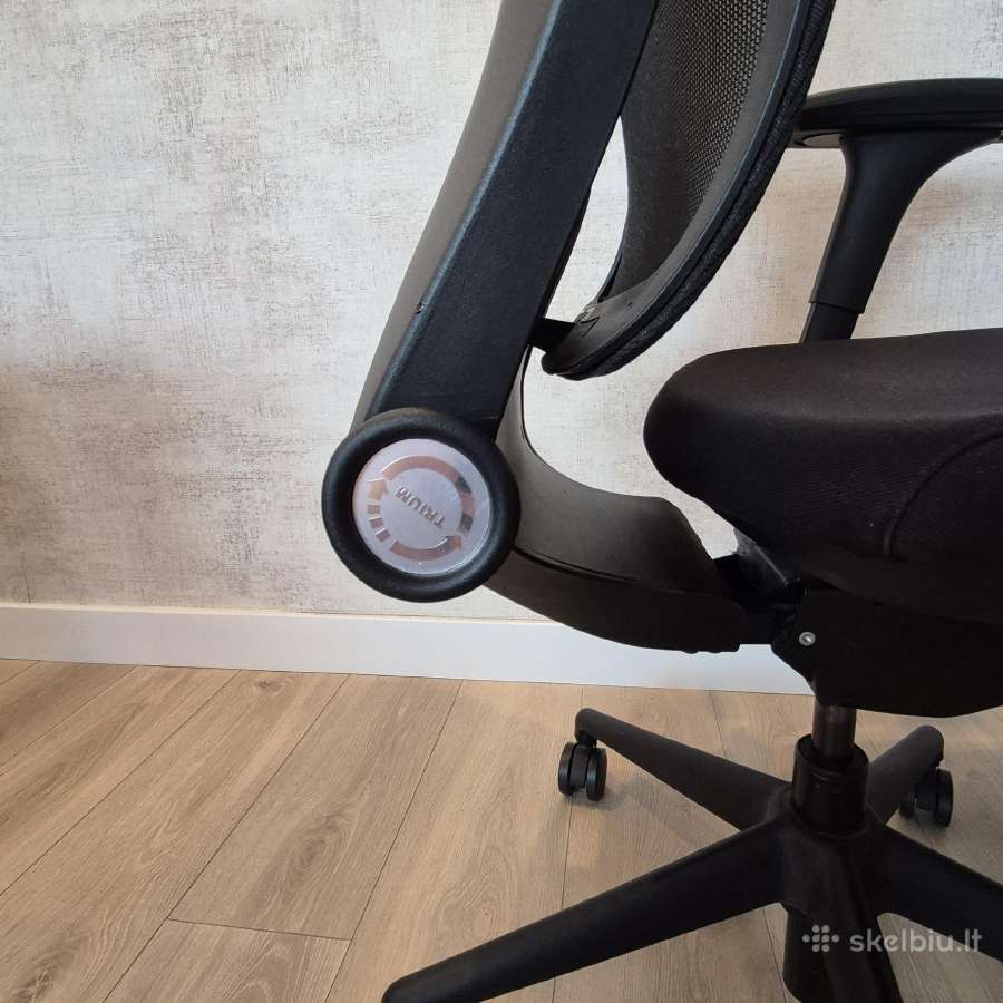 Ergonominė juoda kėdė Trium Hru – su garantija - nuotraukos Nr. 6